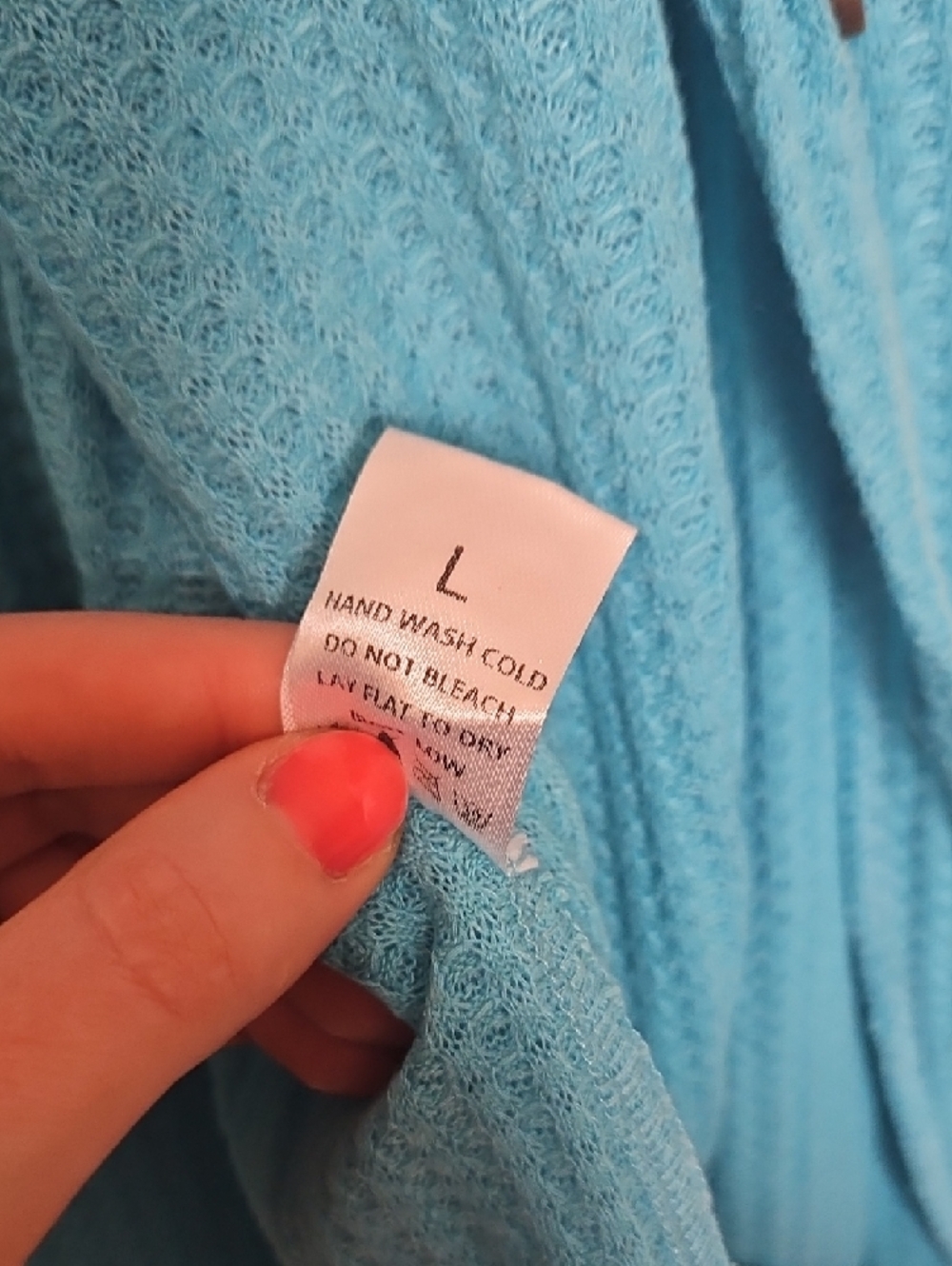 Inherit Turquoise Knit Button Cardigan - Picture 3 of 6